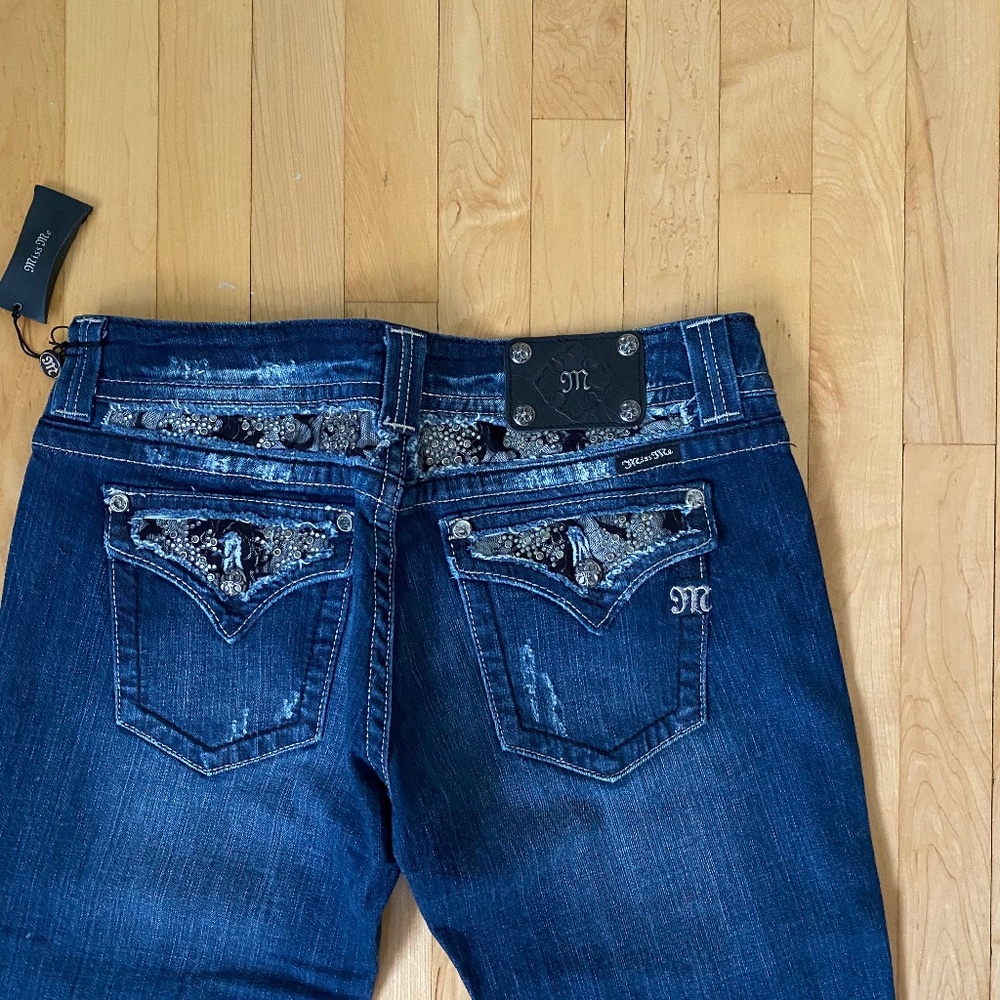 Miss Me Lace Detail Jeans